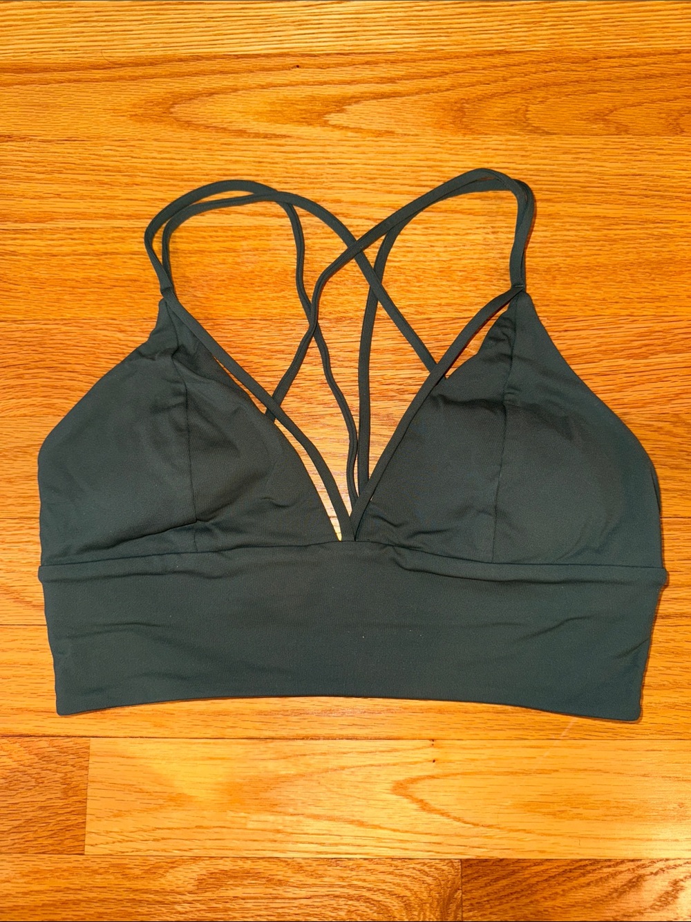 lululemon athletica Green Strappy Lightweight Sports Bra